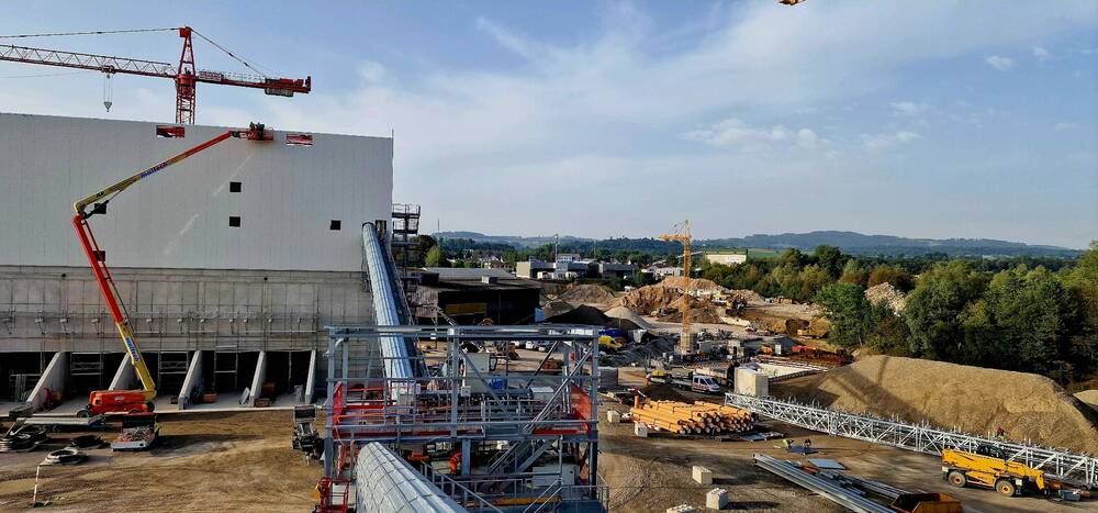 Montáž technologie v betonárně