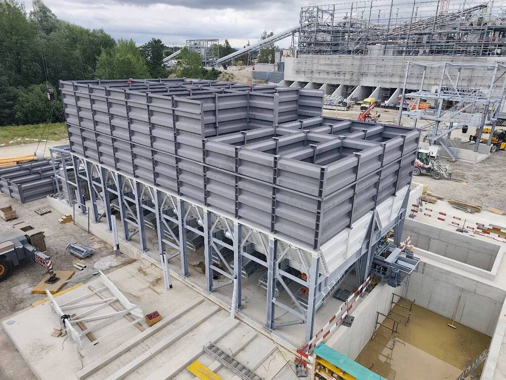 Montáž technologie v betonárně