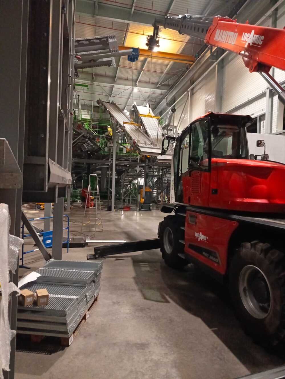 Montáž třídící linky