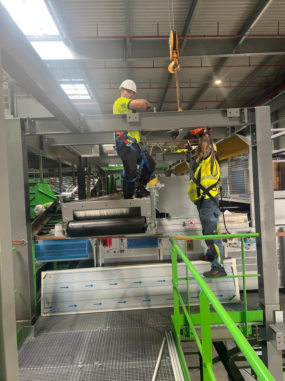 Montáž třídící linky