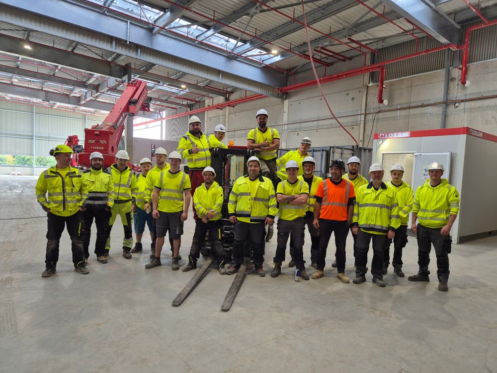 Montáž linky na třídění odpadu