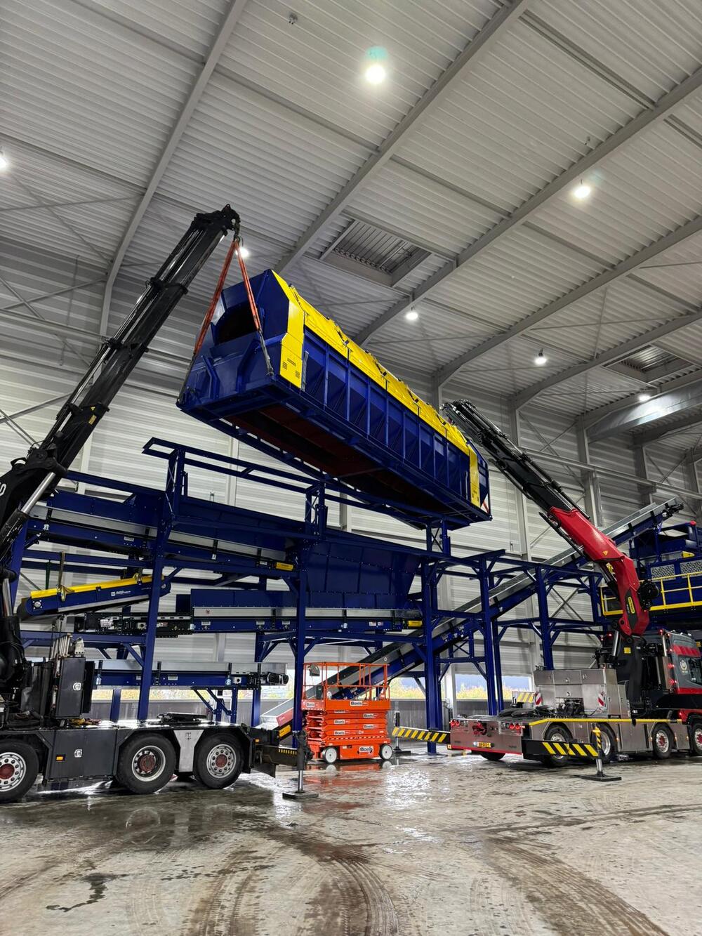 Montáž třídící linky