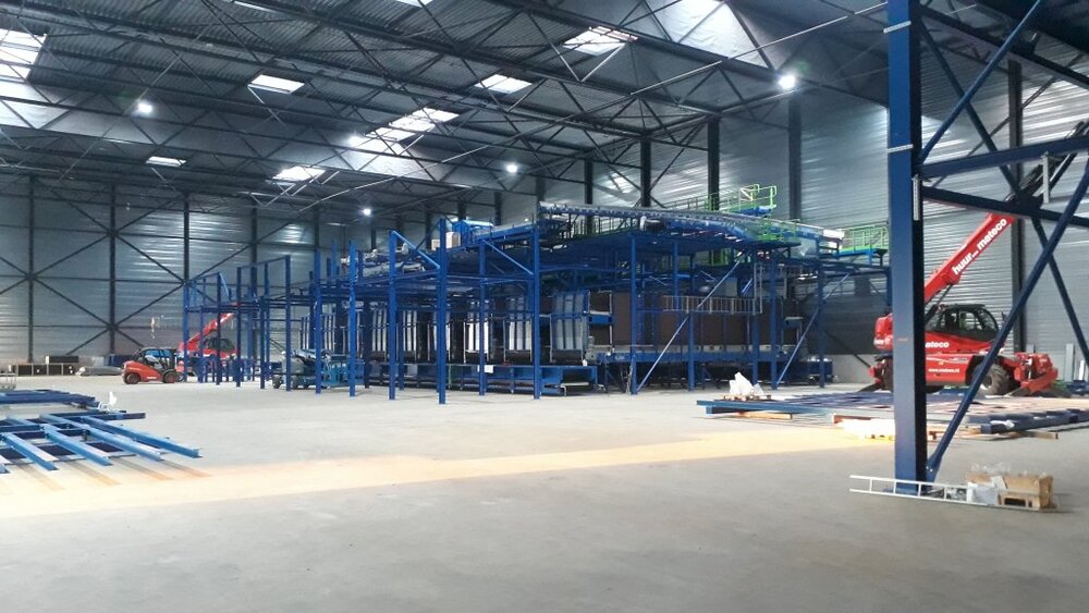 Montáž třídící linky na plastový odpad