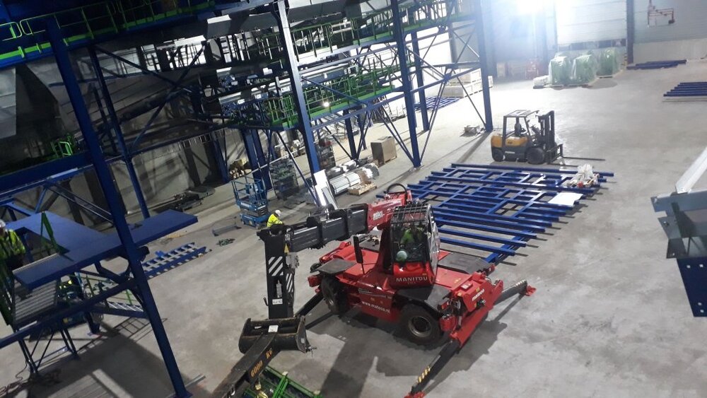 Montáž třídící linky na plastový odpad