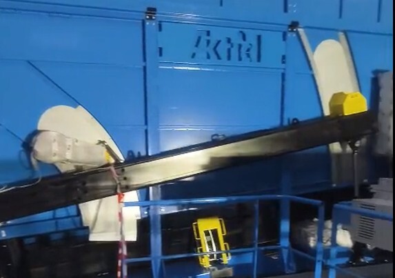 Montáž linky na třídění odpadu